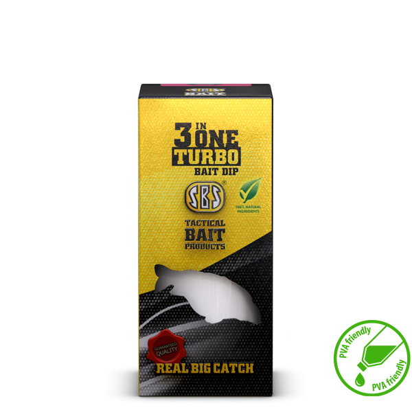 3 in One Turbo Bait Dip - 80 ml (folyadék) Strawberry Jam (eperkrém) 80 ml